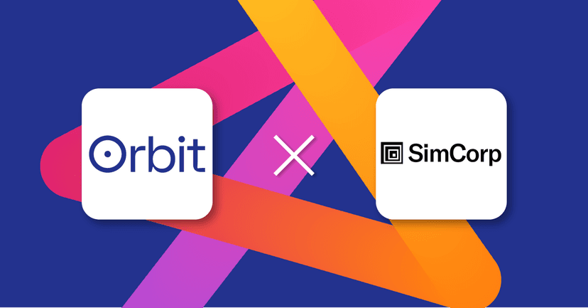 Simcorp Orbit partnership